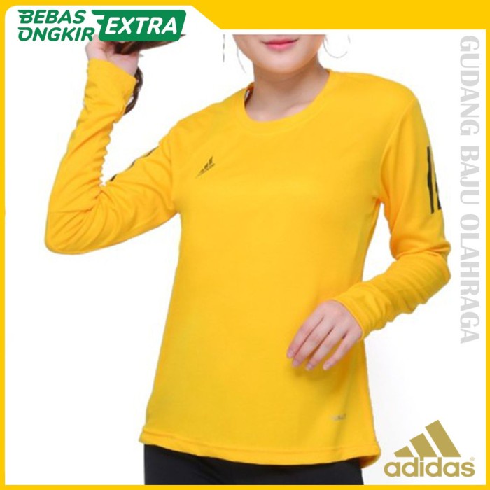 Kaos Dry Fit Thumbhole Kaos Olahraga Cewek Lengan Panjang Adidas Terbaru