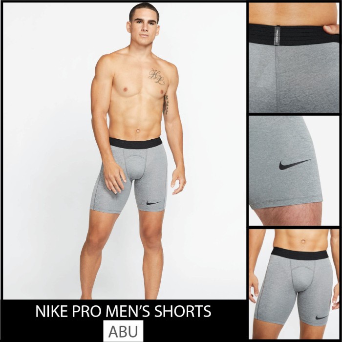 Nike Pro Men Shorts Celana Legging Pendek Pria Sepeda Gym Produk Unggulan