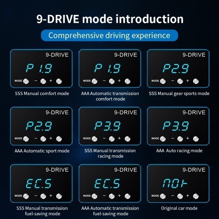 9 Drive Toyota Corolla Altis Piggyback Race Chip Throttle Controller