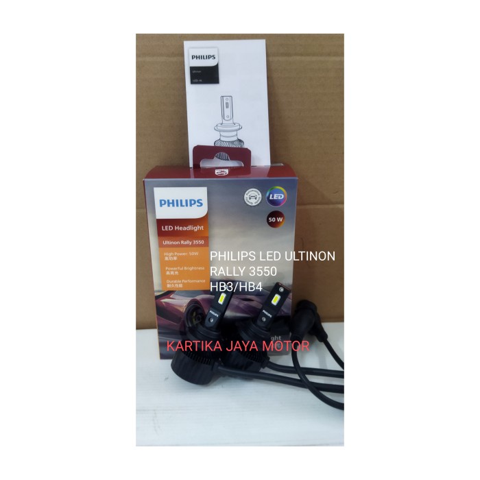 Philips Led Ultinon Rally - 3550 - Led -Hl (Hb3/Hb4) - 50W