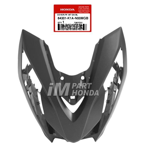 64301-K1A-N00MGB Cover Front Panel Tameng Lampu Depan Beat LED K1A Hitam Dof