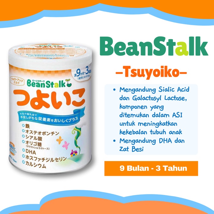

Susu Formula Jepang Beanstalk Tsuyoiko Follow Up (12Mth+)