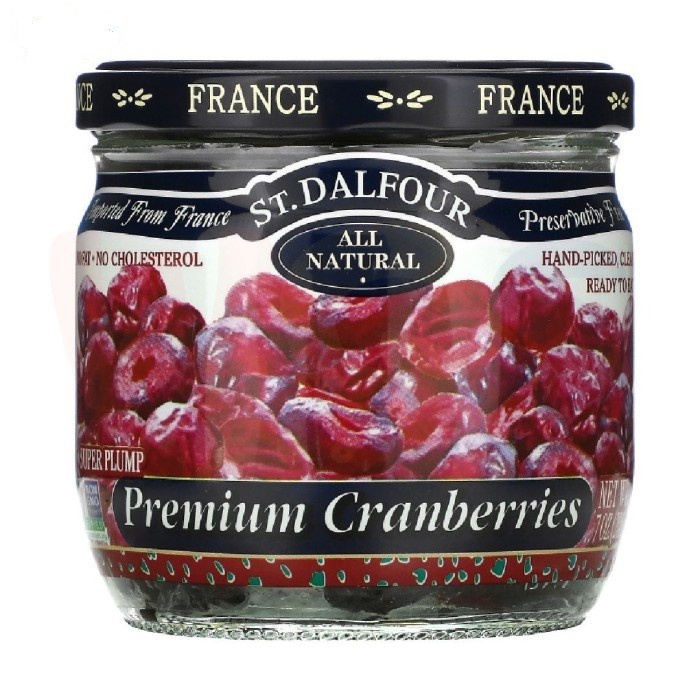 

St. Dalfour Premium Cranberries Super Plump All Natural 200 Gram