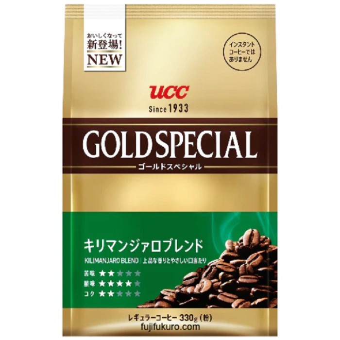 

Ucc Ueshima Gold Special Kilimanjaro Blend Ground Coffee 330 Gram
