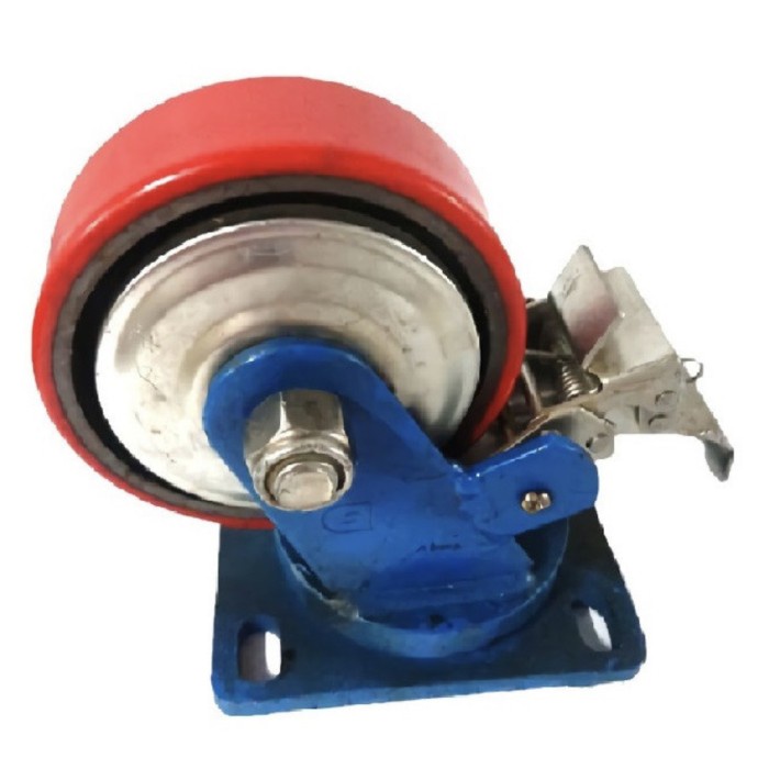 

Roda Caster Troly Troli Pu 8 Inch Super Heavy Duty Rem Kunci Dersheng