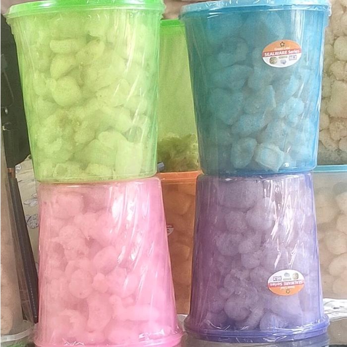 

kerupuk kulit toples 1 liter dapat 3 toples Camilan Krupuk Sapi Food Snack Rambak Makanan