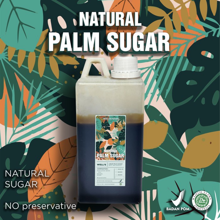 

GULA AREN CAIR / GULA MERAH CAIR NATURAL PALM SUGAR CAIR WELLS - 1 KG