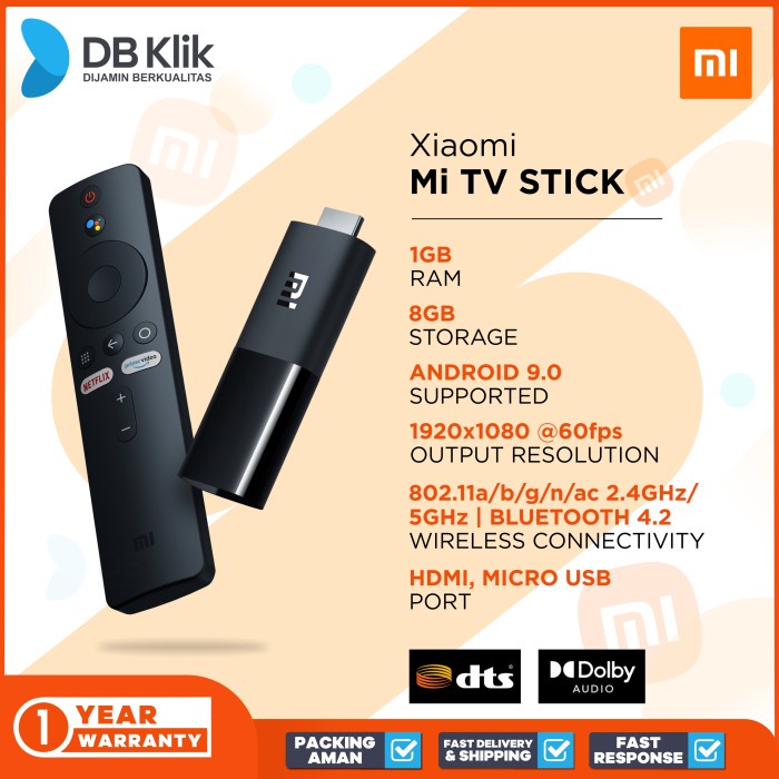 MI TV Stick Android - Xiaomi MI TV Stick Android TV Google Assistant