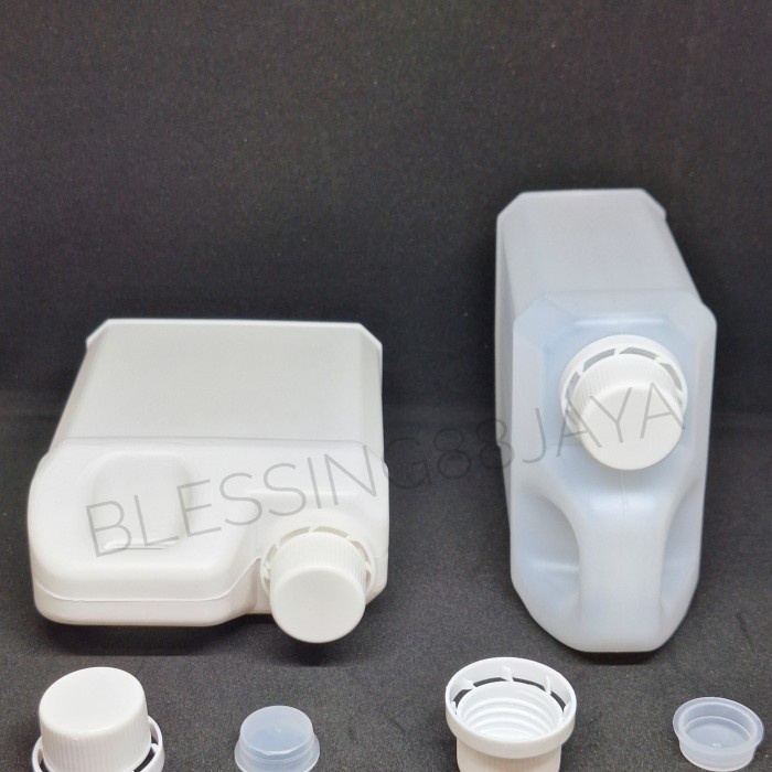 (GoodSeller) Jerigen 1 Liter BP / Jerigen 1 Liter Kotak Pendek HDPE