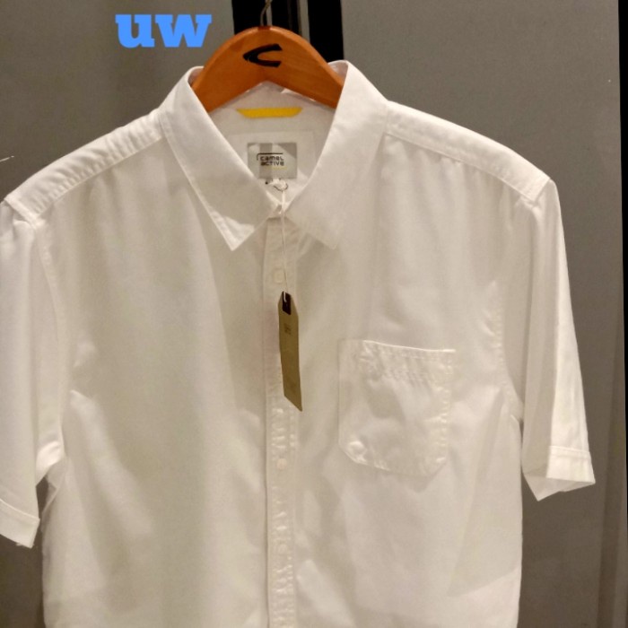 Camel Active Kemeja Casual Original Bahan 100% Caton. White