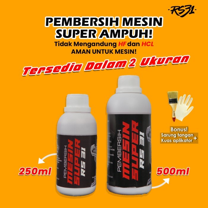 (BestSeller) Pembersih Mesin Super RS31 Engine Degrease Motor & Mobil Kotoran