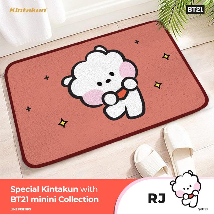KINTAKUN HOME BT21 KESET PERSEGI 40X60 CM KESET SERBAGUNA ANTI SLIP DOORMAT KODE 455