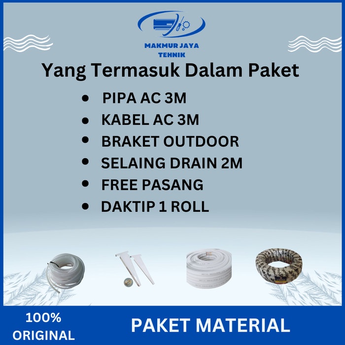 AC GREE 1PK INVERTER GWC-09F5S 1 PK + PASANG / AC 1 PK INVERTER GREE