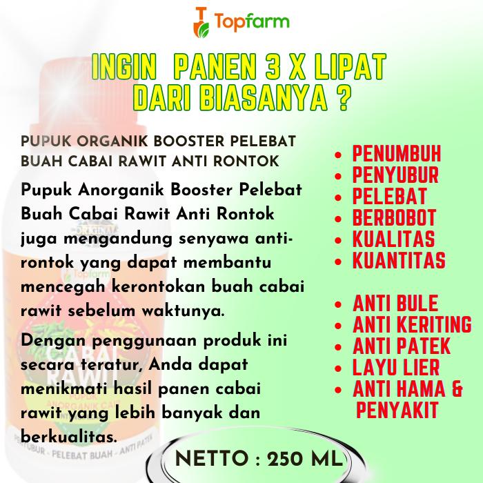 Pupuk Cabe Rawit - Booster Cabe rawit / Pupuk Penyubur Tanaman Cabai / Pupuk Pelebat Buah Cabe Rawit