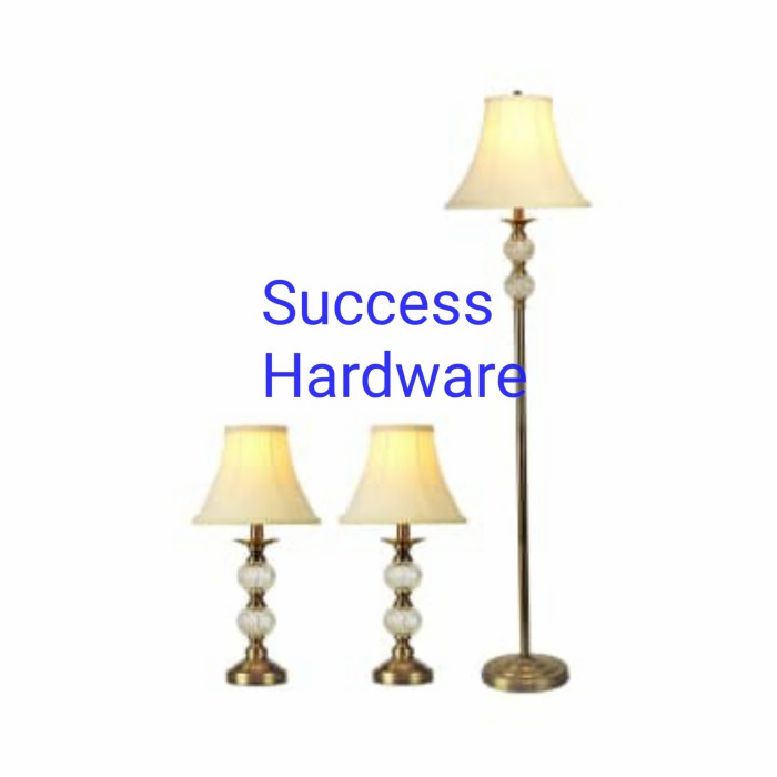 EGLARE PINNO SET LAMPU HIAS ANTIQBRASS 3PCS