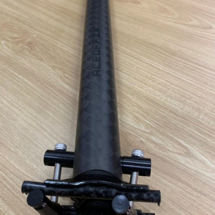 Paling Laris Seatpost Carbon 31.8 Aceoffix Hitam Doff 3Sixty Bromi Tiang Sadel Sepeda Lipat Folding