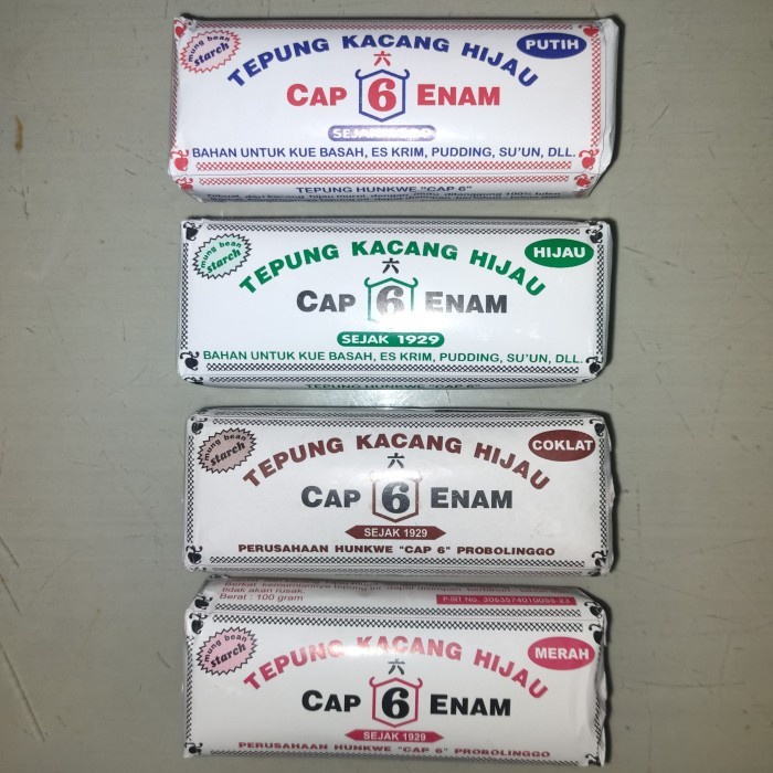 

(BestSeller) TEPUNG HUNKWE KACANG HIJAU CAP 6 VARIAN