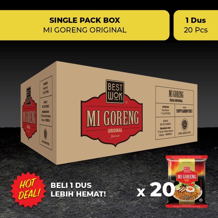 

(BestSeller) Best Wok Mi Goreng Original Dus 20 pcs