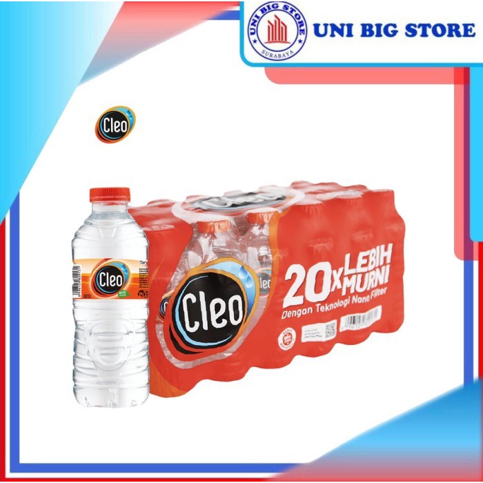 

(BestSeller) CLEO Air Minum Botol Mini 220 ml DUS 24 Pcs