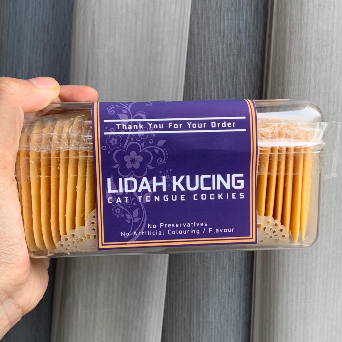 

Kue Kering Lidah Kucing Original Premium Manis Gurih Renyah Berat Bersih -+250 gram by RaMaChef
