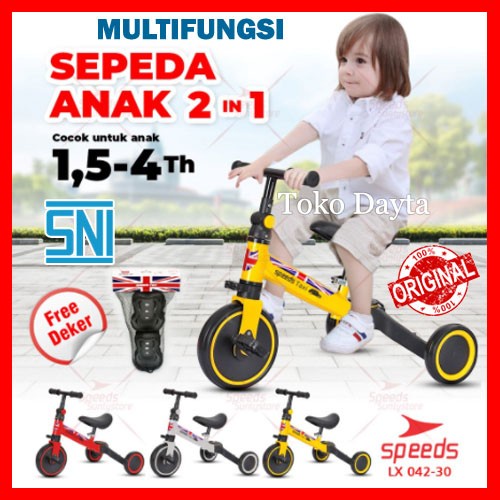 Sepeda Anak Roda 3 Sepeda Mini Anak Speeds Taxi Balance Bike ORIGINAL Kode 436