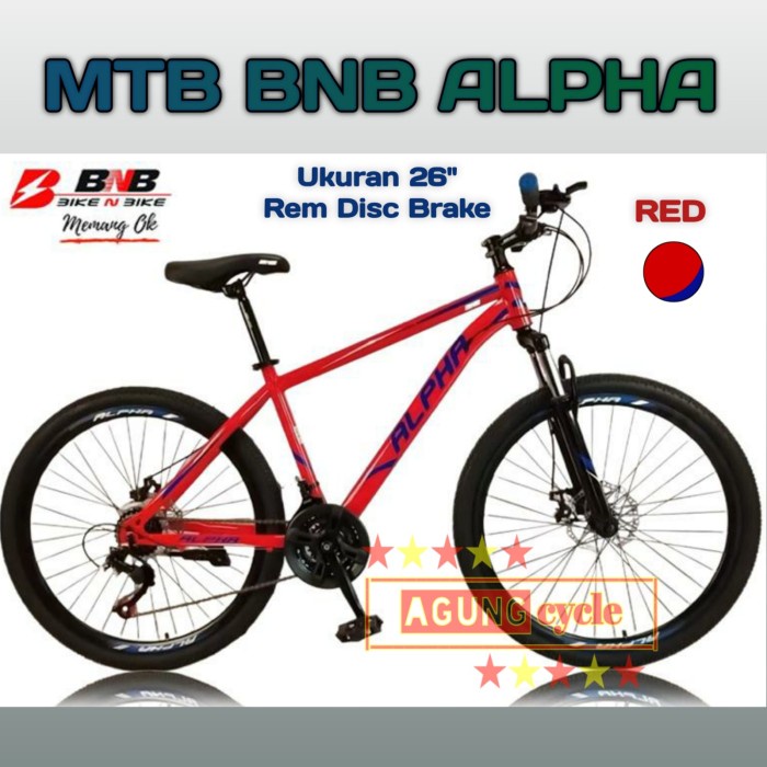 Paling Berkualitas Sepeda Gunung Mtb Bnb Razor 26 Inch 24 Speed