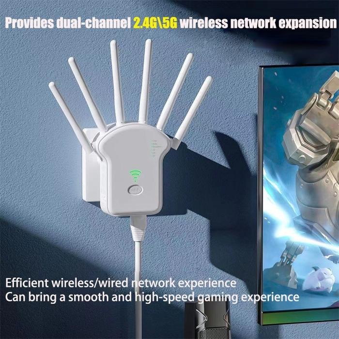 1200Mbps 5Ghz Wireless Wifi Repeater 5Ghz Wifi Signal Amplifier Extender Router Network