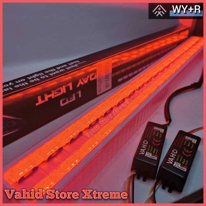 Drl Led Alis Crystal Vahid T286-Wy+R Welcome Light Standby Merah