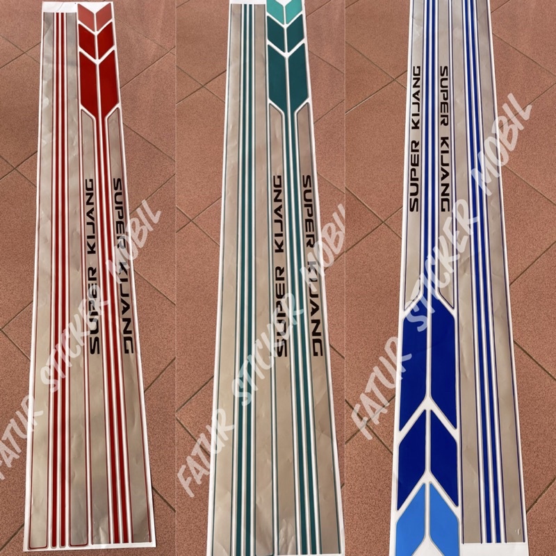 Stiker mobil kijang super/Sticker Lis body Kijang Super long