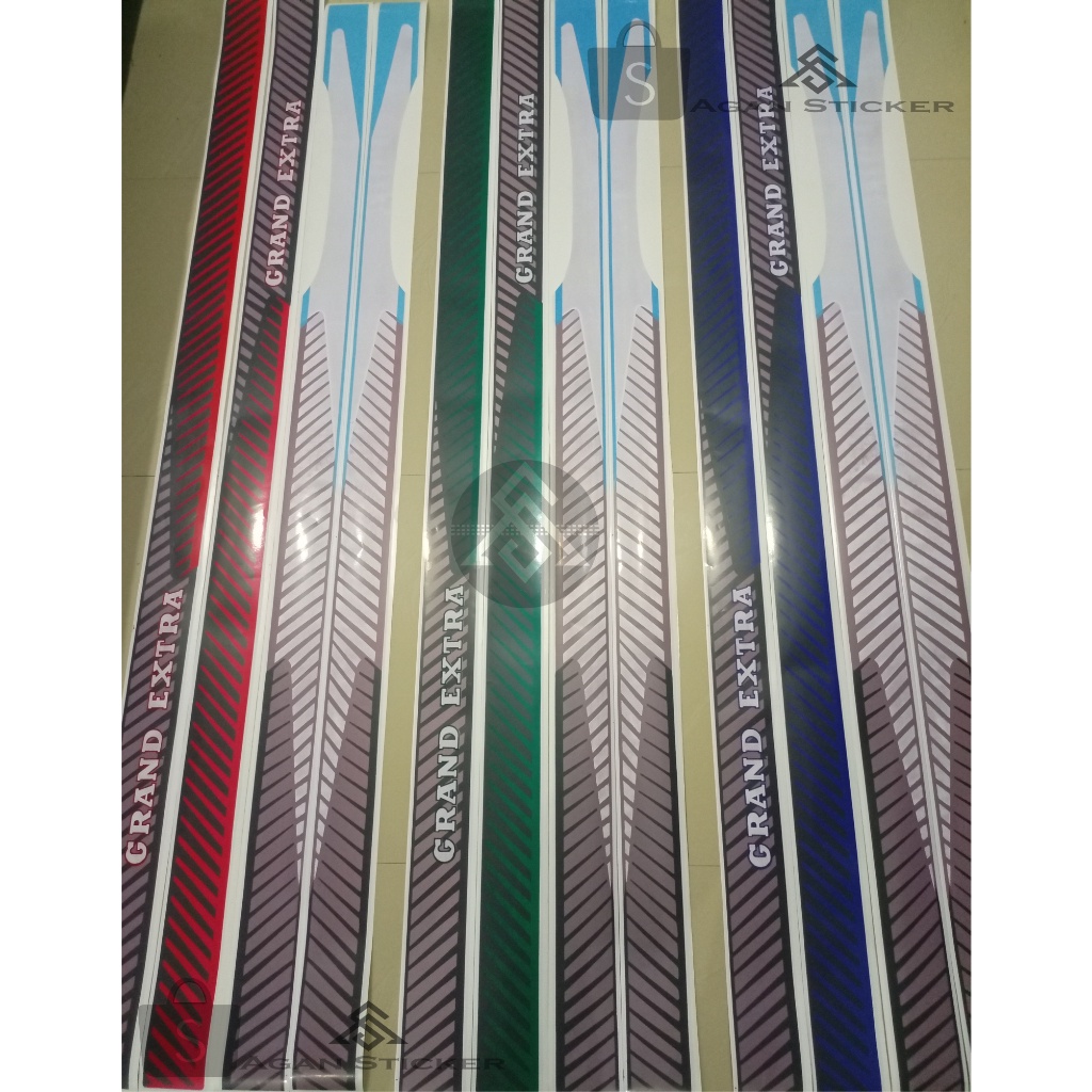 Stiker kijang grand extra 1.5 Sticker Stripping mobil kijang grand extra 1.5 Stiker Lis body samping