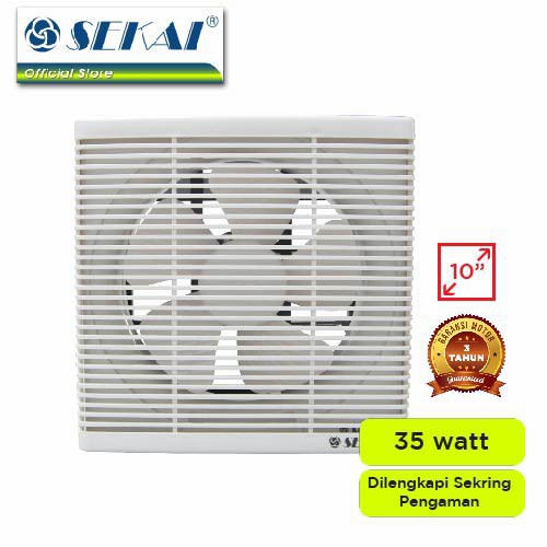 Sekai Exhaust Wall Fan Wef1090 10 Inch Hexos Dinding Garansi 3 Tahun