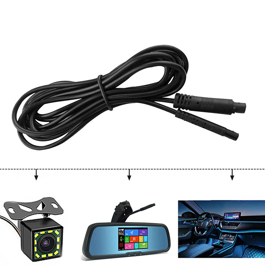 Promo  Kabel Dash Cam Kamera Mundur Mobil Hd 4/5 Pin Extension Cable Panjang 2Meter 5Meter Untuk