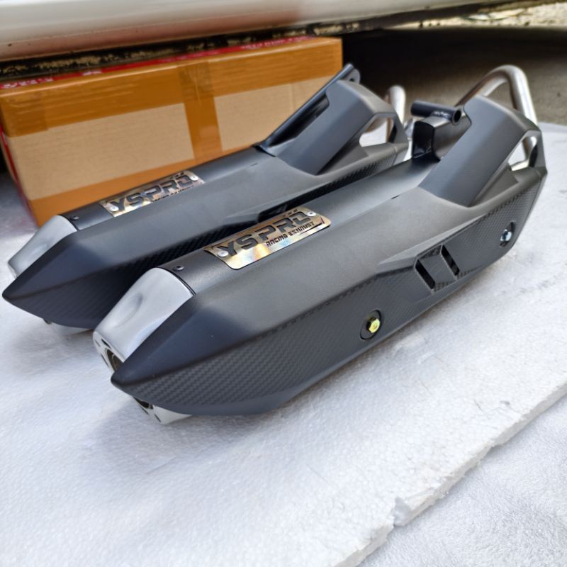 Bergaransi Knalpot Standar Racing Model Tzm Original Ys Pro Racing Exhaust Fullsistem Cover Tameng