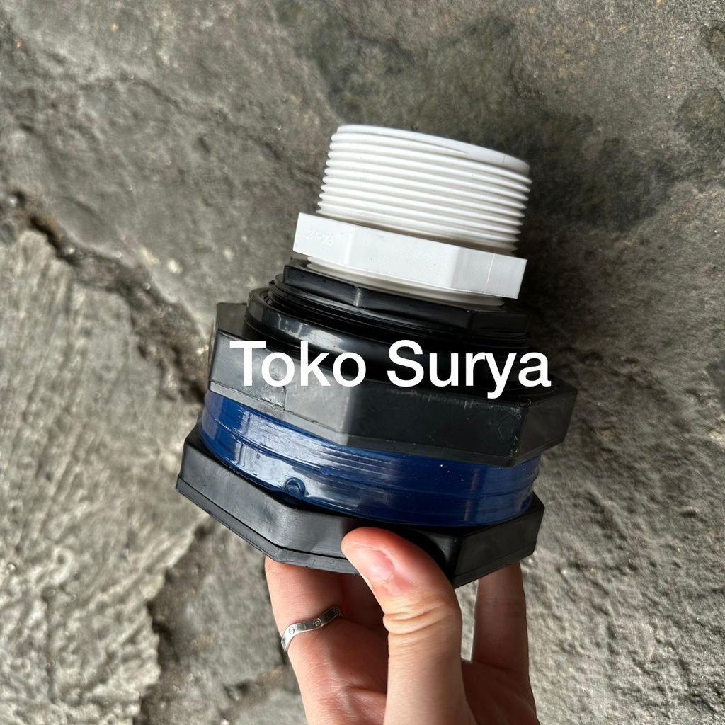 OUTPUT KOLAM TERPAL 2" OUTPUT 2" MUR TANDON 2" BULK HEAD 2" ADAPTOR TANDON 2" MUR PENGUIN 2" MUR 2"