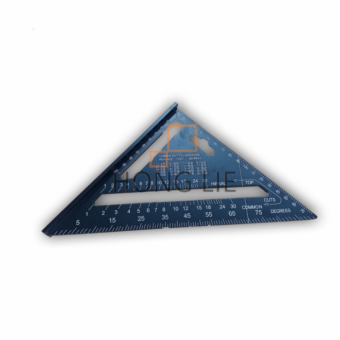 

[tmr] - Solid Siku Sudut Penggaris Segitiga Alumunium 7" - Speed Square