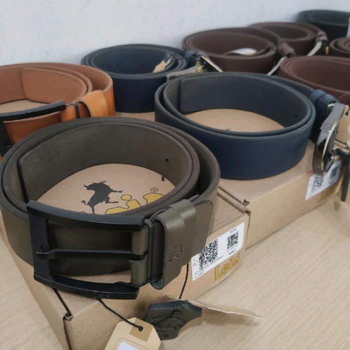 *TOP* IKAT PINGGANG LOIS PRIA BAHAN 100% KULIT ORIGINAL