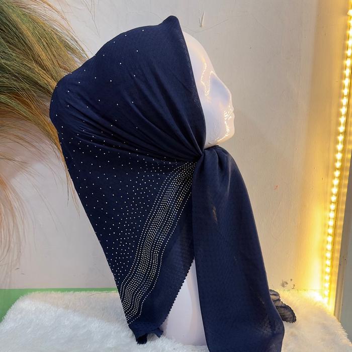 JTTOP" KERUDUNG HIJAB JILBAB SEGI EMPAT MOTIF PAYET SIKU TABUR MUTE LT MUTIARA SQUARE