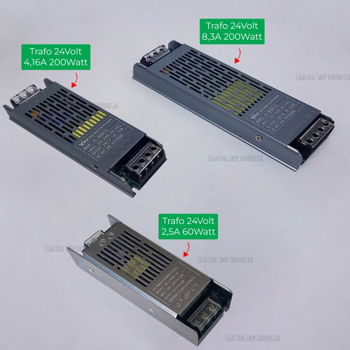 Adaptor led 24V 60Watt 100Watt 150Watt power supply Trafo 24 volt