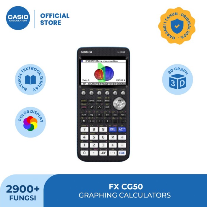 

Jual [READY] CASIO FX-CG50 - Kalkulator Sekolah/Kuliah - Graphical