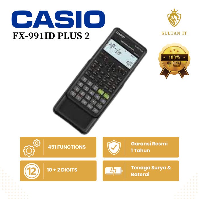 

Jual [READY] KALKULATOR SCIENTIFIC CASIO FX 991ID PLUS 2 ORIGINAL