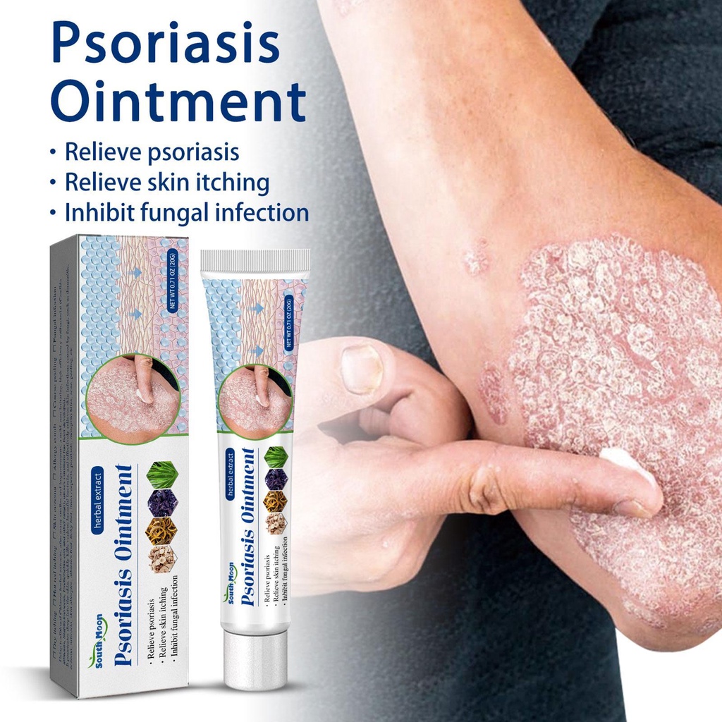 Herbal Psoriasis Treatment Cream Antibacterial Anti-Itch Dermatiti Eczema Urticaria Alergy Skin