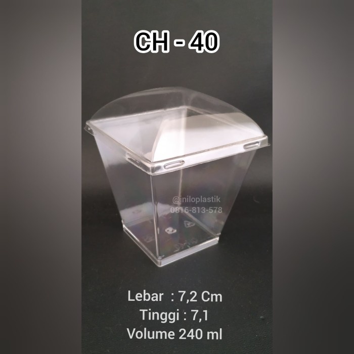 Jelly Cup / Dessert Cup / Cup Pudding / Cup Cake Ch-40