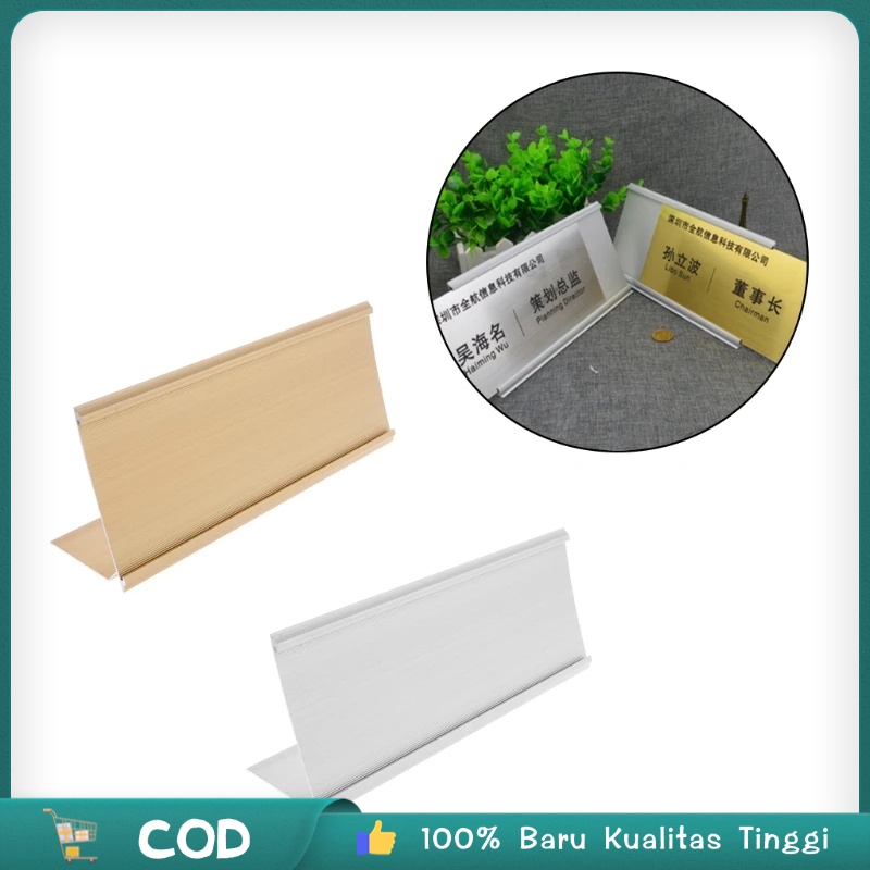 

Name Plate Holder Aluminium Name Plate Holder Stand Display Meja Table Nameplat