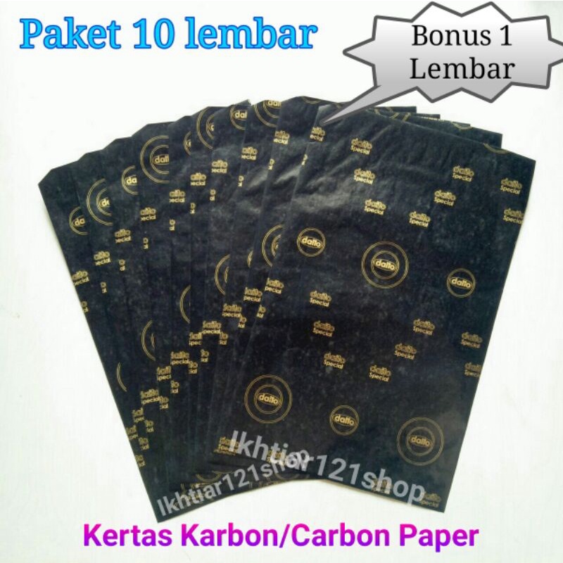 

Paket 10 Lembar Kertas Karbon Daito Special/Carbon Paper Daito Berkualitas Special