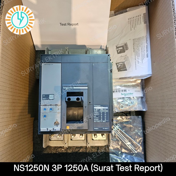 MCCB NS1250N NS1250 N NS 1250 N 1250A 1250 A 3P 50kA SCHNEIDER 33478