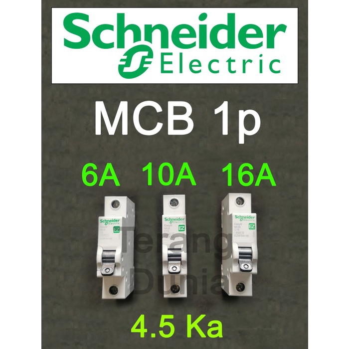 JT READY MCB SCHNEIDER 6A MCB SCHNEIDER 10A MCB SCHNEIDER 16A MCB 1P SCHNEIDER