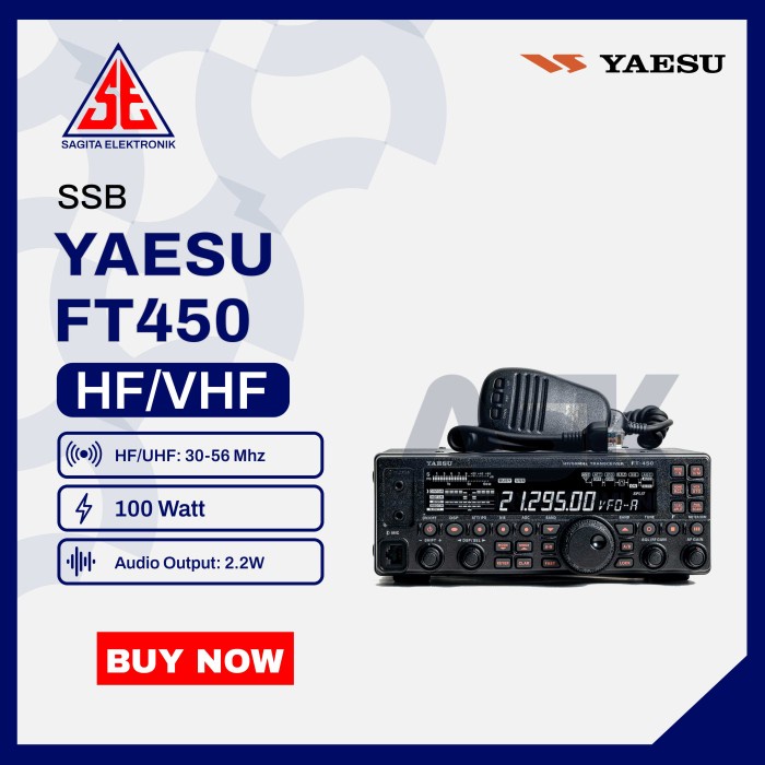 Terbagus Ssb Yaesu Ft450 100W Hf 1.8-50 Mhz / Ft 450