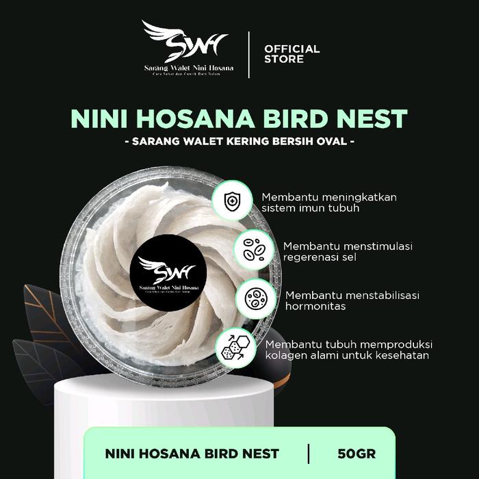 

Sarang Walet Kering Bersih 50GR - OVAL