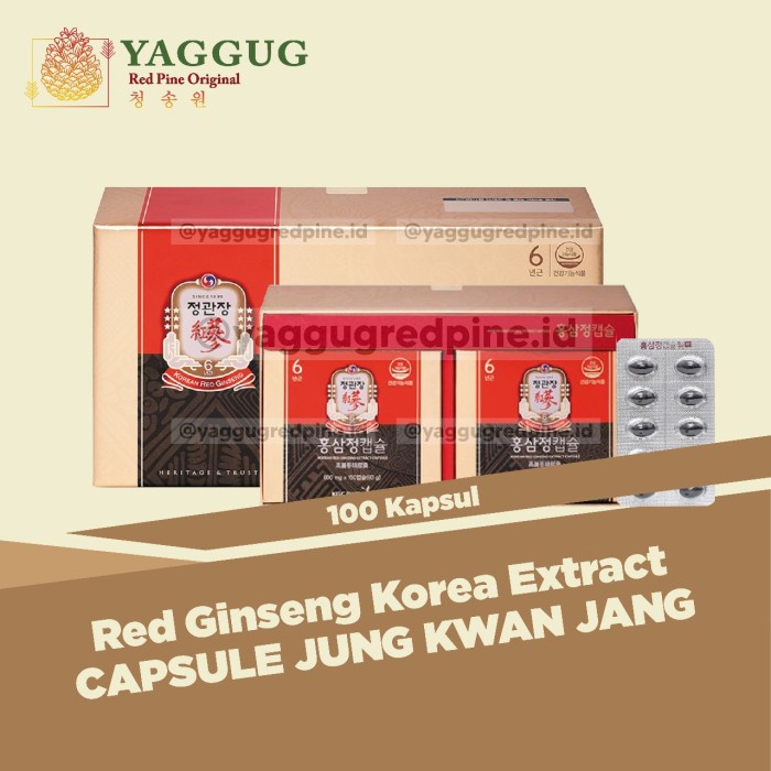 

Red Ginseng Korea Extract Kapsul Jung Kwan Jang 100 Kapsul