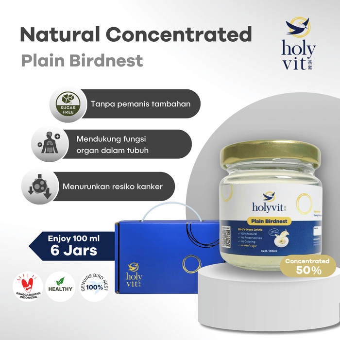 

Holyvit Plain Concentrated Minuman Sarang Burung Walet - 6 x 100ml